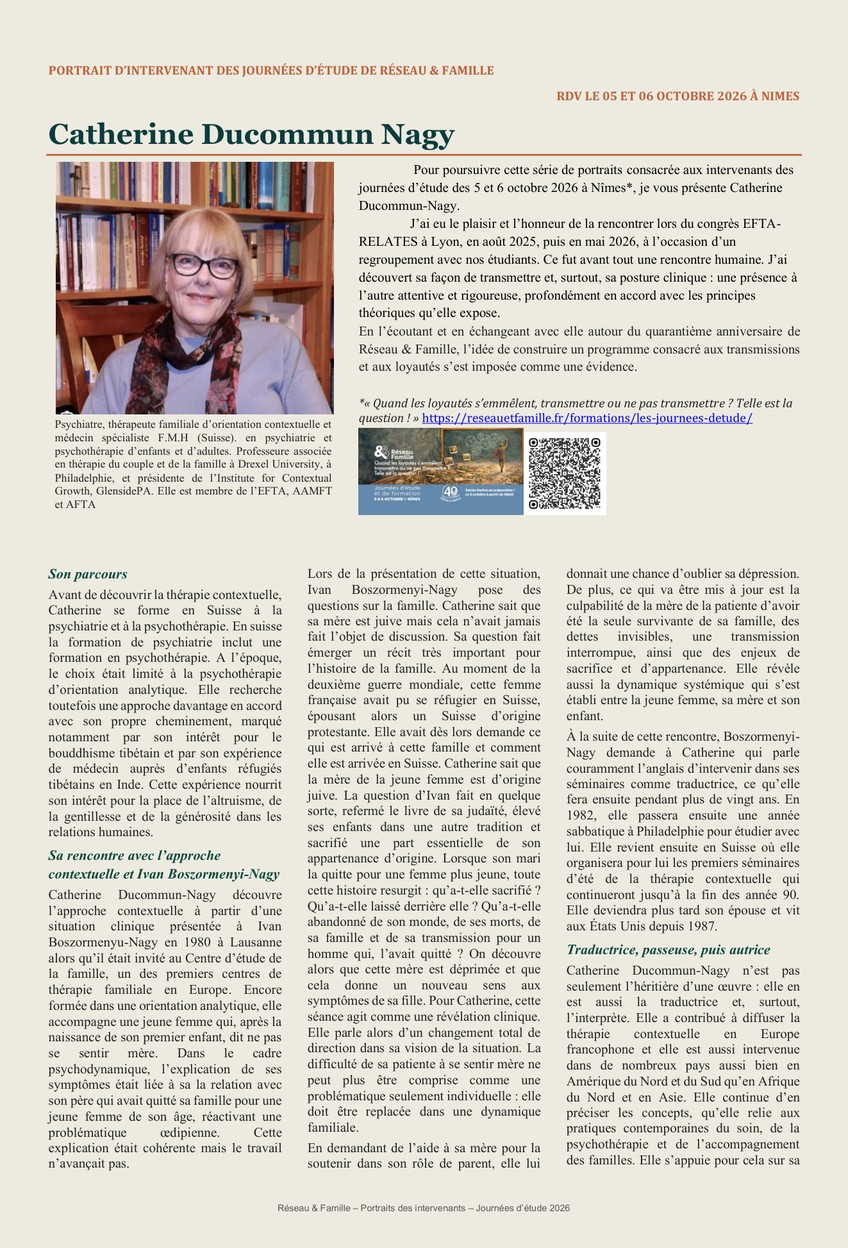 Portrait de Catherine Ducommun-Nagy